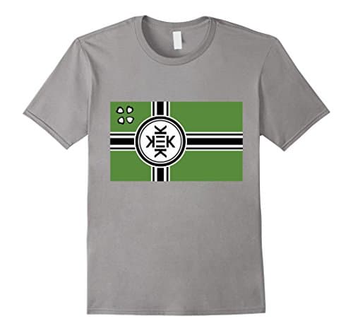 Men's Kekistan Flag T-Shirt Medium Slate