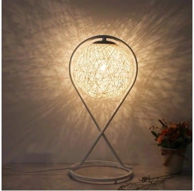YanCui@ Lighting decorative Utility Table Lamp Ma balls Table Lamp Living room Study Bedroom Study Bedside Table Lamp Dimmable Birthday Gift , beige
