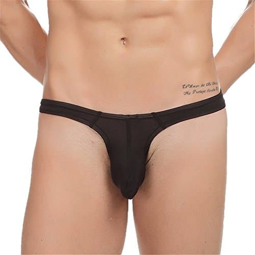 RACHAPE Mens' U Shaped G-String Lace Thong Exotic See Through Underwear