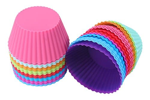 ChefStaff 12pc Silicone Cupcake Bake Muffin Baking Cups Mold