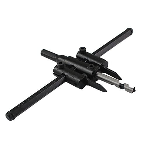 Capacity 30mm - 200mm Heavy Duty Woodworking Construction Adjustable Circle Cutter Drill Bit Kit Wood Twist Hole Tools