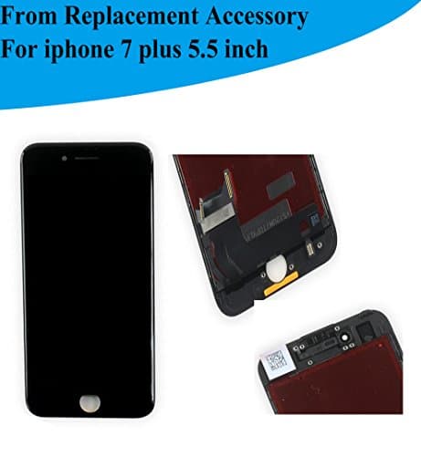 From Replacement Accessory iPhone 7 plus 5.5" LCD Display screen replacement Digitizer Assembly touchscreen BLACK