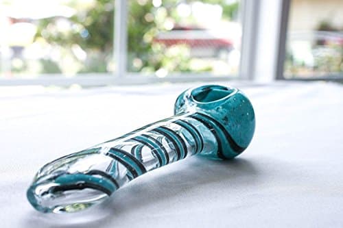 MC Pro 4.5" bungleweedious hand crafted holder. ( Spiral-Baby Blue)