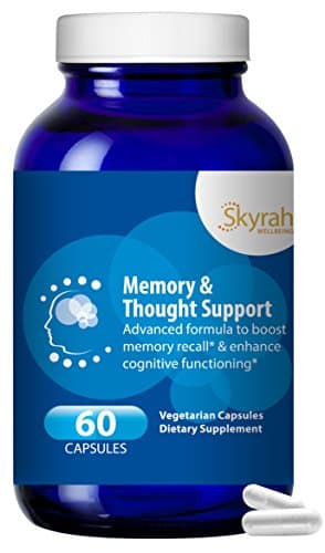 Memory & Thought Support - Cognitive Nutrition & Mental Performance Enhancer - w/ Ginkgo Biloba, Asian Ginseng, Gotu Kola, Vitamins B12 & E - 60 Day Supply