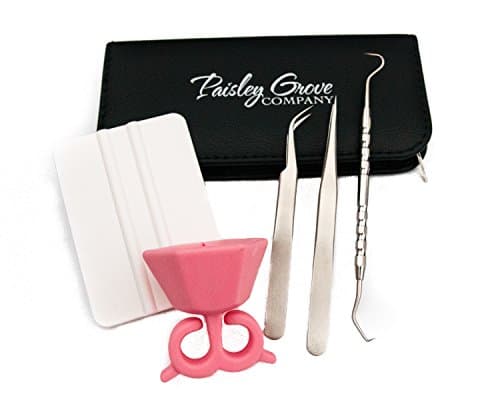 Weeding tools for vinyl, Set of 5 pieces with Case and includes Weeding Ring from PaisleyGroveCo
