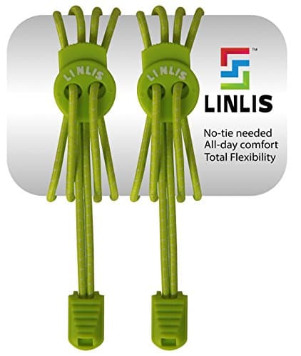 LINLIS Laces-No Tie Shoelaces that Lock (Green-1)