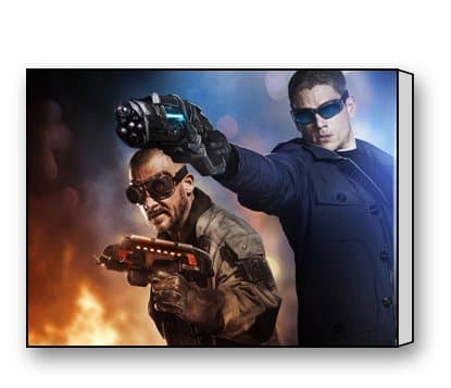 PrettyLee Custom Modern Wall Art Home Decor Canvas Prints Captain Cold Amp Heat Wave The Flash 16 X 12 Inch