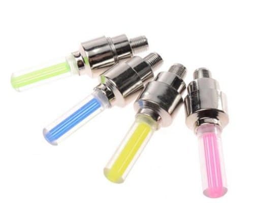Amoruiz Led Flash Tyre Wheel Valve Cap Light For Car Bike Bicycle Motorbicycle Wheel Light Tire(4 Pcs)