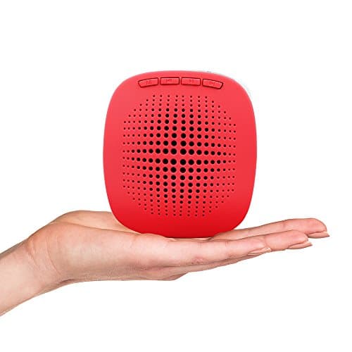 XB-600 Voice Amplifier, Color Options, Mini Rechargeable PA System with Multifunction, Supports MP3 Format Audio and SD Card Good for Teaching, Speech, Conference, Church, Business (Red)