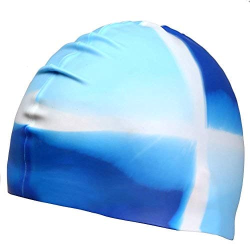 Dreamslink Swim Cap, Comfortable Solid Silicone Swim Caps Fit for Long Hair and Short Hair, Swimming Cap for Men Women Adult Youths