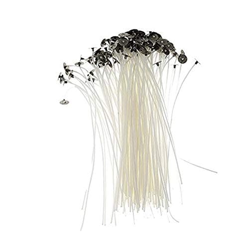 Base 50pcs Natural Cotton Replacement Wicks Low Smoke Candle Wicks For Diy Candles