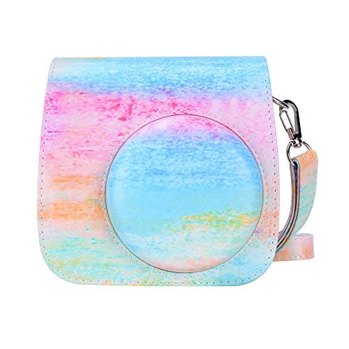 Goocor Instax Mini 9 Camera Case for Fujifilm Instax Mini 9 / Mini 8 / Mini 8+ / Instant Camera with Adjustable Strap (Oil color)