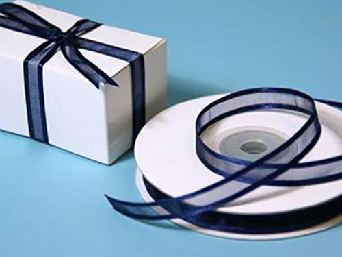 Jamimore Home Series 3/8" x 25 Yards Satin Edge Organza Ribbon for Wedding Invitations Crafts