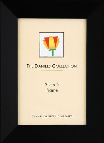Dennis Daniels Gallery Woods Angled Molding Picture Frame, 3.5 x 5 Inches, Ebony