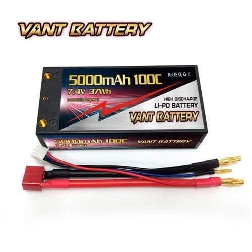 VANT 5000mAh 2S 7.4 100C-200C Shorty LiPo Battery gens ace losi 22 Protek reedy
