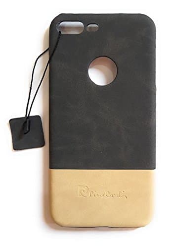 Mobiweb Pierre Cardin Dual Layer Strong Back Cover Case for Apple iPhone 7 Plus 5.5" -Dark Grey