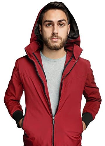 Joey Travel Jacket with Hidden Pockets (Men's) (Medium, Red)