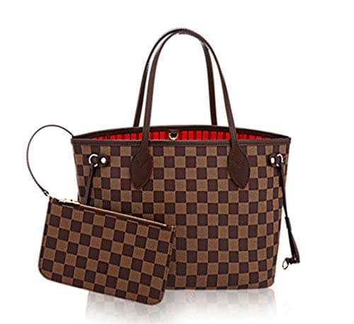 Womens Classic Canvas Neverfull Top-Handle Tote Bag Large Volume Shoulder Bag