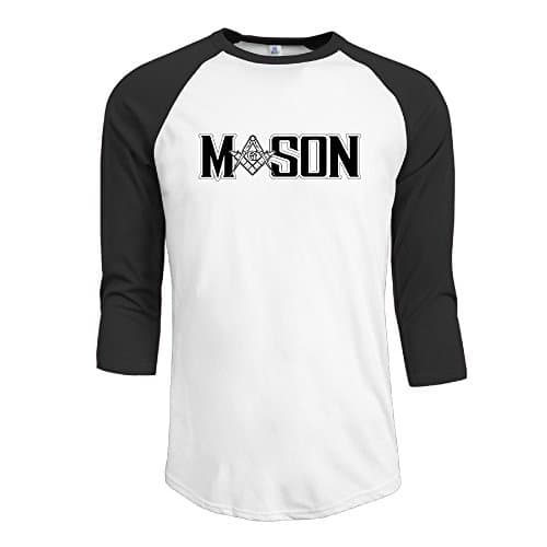Mason - Square & Compass Men Fashion TEE 3/4 Sleeve Raglan Tee