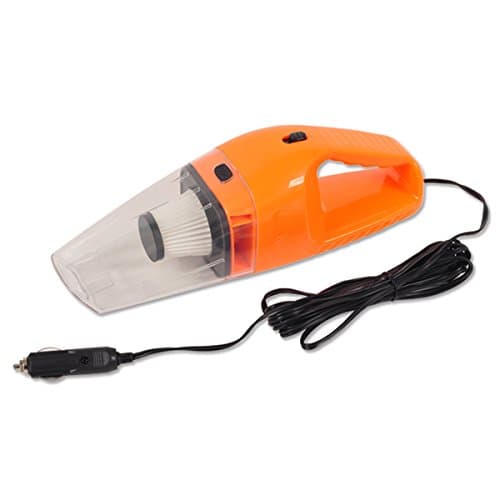 COOLANS Car Vacuum Filter Handheld DC 12V 120W Handheld Cleaner for Car (Orange)