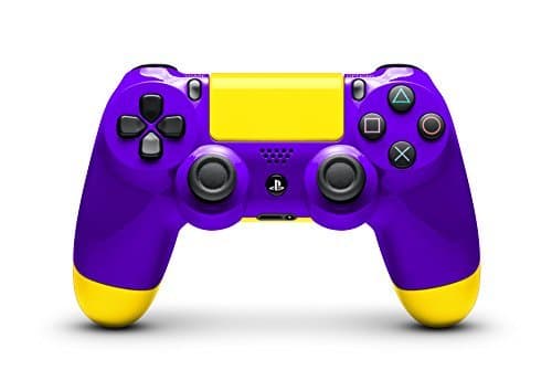 Metallic Purple and Metallic Yellow Custom Painted DualShock 4