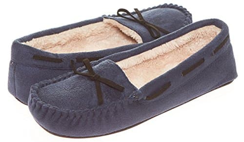 Womens Moccasin Indoor/Outdoor Microfiber Slipper