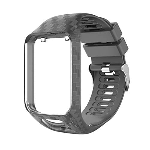 Chiccc Replacement Silicone Band Strap for Tomtom Adventurer / Golfer2/Runner 3 Watch (E)