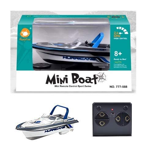 Swovo Mini Remote Control and Decorative Ship Model Boat Dual Motor High-Speed RC Boat Racing Boat Toy for Pools Lakes & Outdoor Use