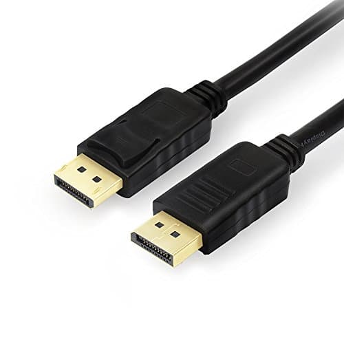 DP to DP Cable, CoocoTech 6ft/1.8m Displayport to Displayport Cable Gold Plated Male to Male Black Display Cable 4K Resolution Ready