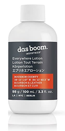 Das Boom Everywhere Lotion 3.3 Oz Travel Size - Bourbon County (Bourbon & Leather)