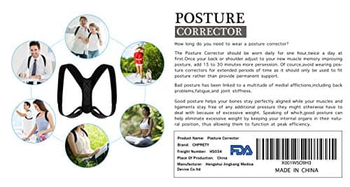 Posture Corrector for Men Women,Back Posture Brace for Men Women,Adjustable bodywellness Posture Corrector Brace Posture Belt Back Strap Bad Posture Upper Back Brace Posture Clavicle Support Brace