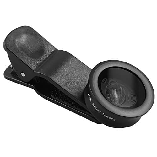 The 3rd Gen. Phone Macro Lens, 20X Magnification Close-up Cell Phone Camera Lens for iPhone 7/6s/6s Plus/6/5, Samsung S8+/S8 S7/S7 Edge S6/S6 Edge, Google Pixel,Nexus & Most Android Smartphones