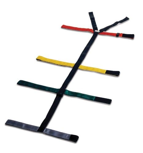 Dixie Ems 010308 Spineboard, 10 Point Reflective Color Coded Spider Strap Type System