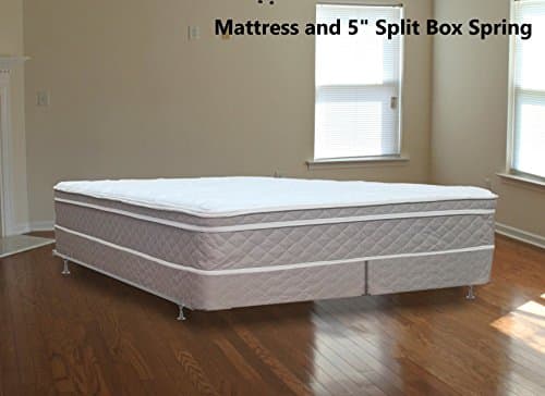 Mattress Solution 440z-6/6-2LPS 9-Inch Full Assembled Orthopedic Mattress and 4" Split Box Spring/Foundation Set, Tomorrow Dream Collection, King Size