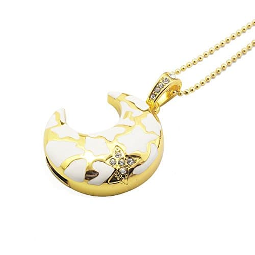 Fastdisk Luna USB Flash Drive Jewelry 64GB Crystal Diamond Moon Style USB 2.0 Jump Drive Pen Drive Thumb Drive for Lover