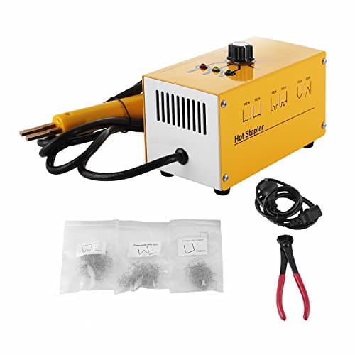 ShunLight Hot Stapler Plastic Repair Kit with Staples Box and Snips 300 Staples Tool Box 20W 110v Hot Stapler Plastic Welder Bumper for Plastic Repair