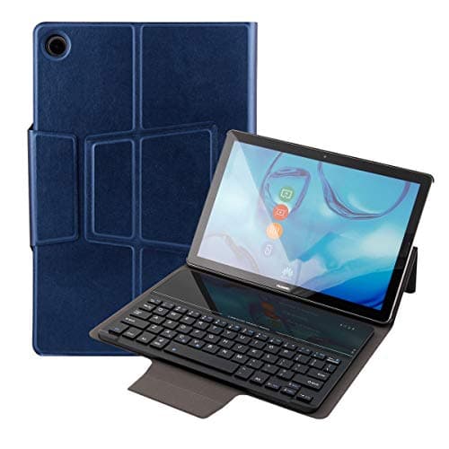 Huawei MediaPad M5 / M5 Pro 10.8" Case with Keyboard, Fusutonus Lightweight Smart Folio Shell, Detachable Wireless Keyboard, PU Leather Stand Cover for Huawei MediaPad M5 / M5 Pro 10.8" - Blue