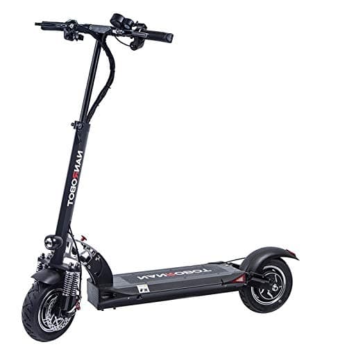NANROBOT D5+ 2.0 Foldable Lightweight 2000W Electric Scooter with Top Speed of 40 MPH andTraveling up to 50 Miles Range - Black+Red