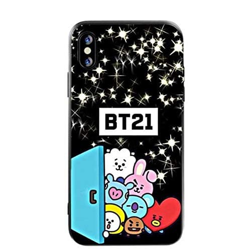 KCHHA Phone case Cute Cartoon Silicone Phone Case for iPhone X XS MAX XR Love Yourself Cover for iPhone 5 5s SE 6 6SPlus 7 8 Plus