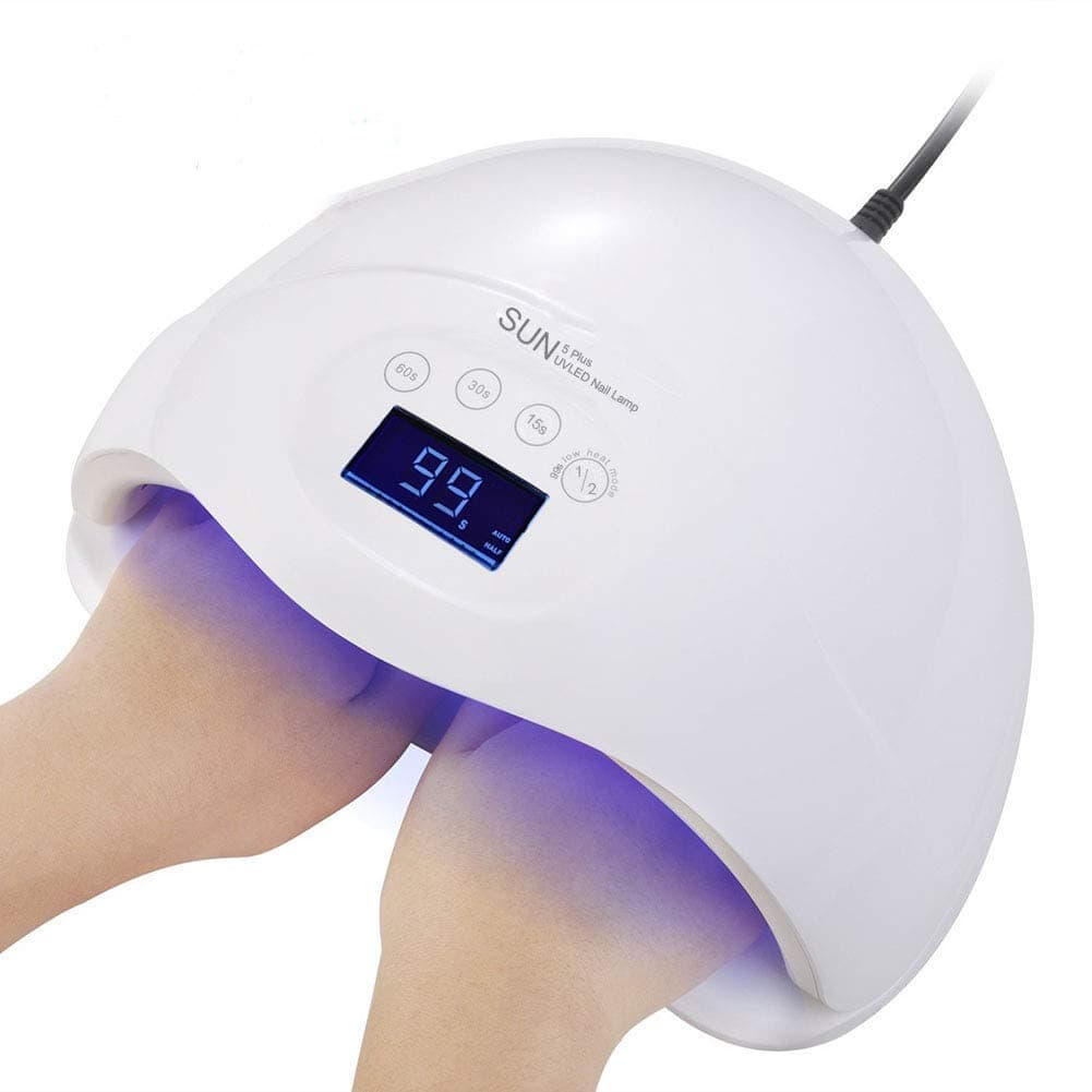 Sun 5Plus 48W Nail Polish Curing Lamp with 4 Timer Setting Big Size and Screen Display