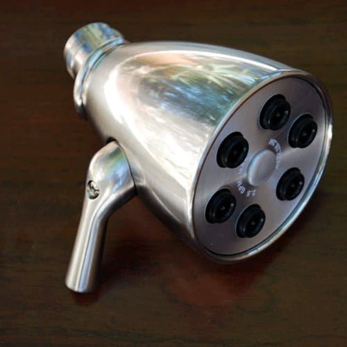 Giessdorf 6 Jet Brushed Nickel Shower Head