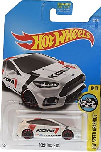 Hot Wheels 2017 Hw Speed graphics Ford Focus Rs 79/365 White