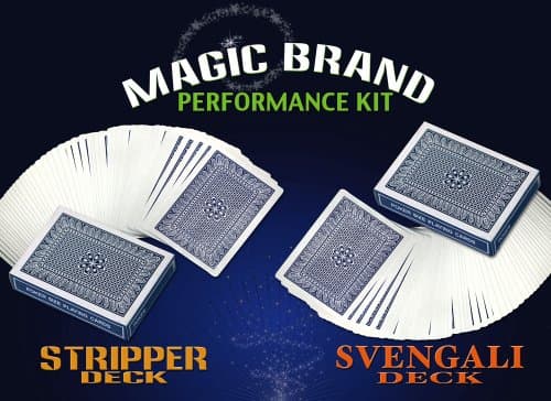 Magic Brand Performance Kit - Stripper & Svengali Decks--Blue Back