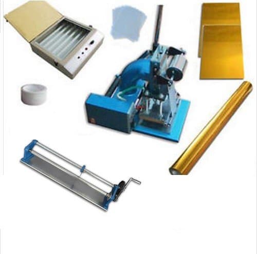 Hot Foil Stamp Machine Press Kit 3 (Hot Foil Stamping Machine Foil Slitter ASC Uv Exposure Unit Photopolymer Plate )