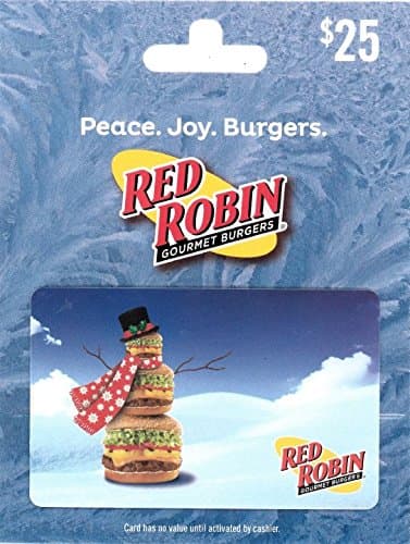 Red Robin Restaurants Holiday $25 Gift Card