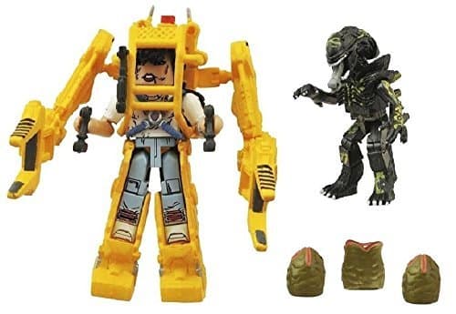 Aliens Power Loader Minimates 2-pack set Featuring Ripley & Battle Damaged Alien by Aliens minimates