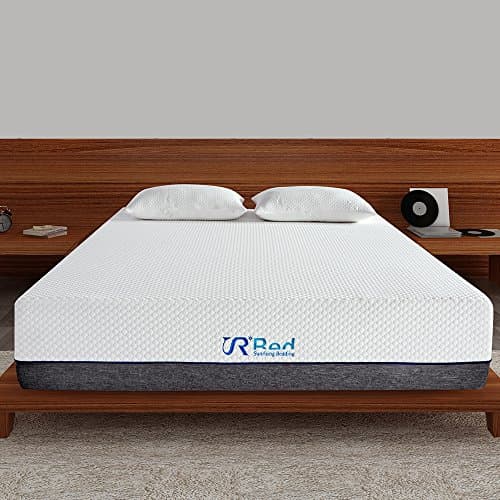Sunrising Bedding 12 Inch Cool Air-Flow Green Tea Memory Foam Mattress Queen Size with FREE 2 Pillows