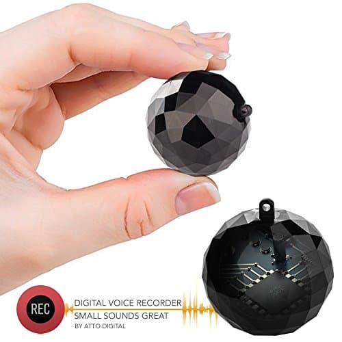 Mini Voice Activated Recorder - Portable Keychain Ball with 132 hours Recordings Capacity - 32 Hours Battery Life