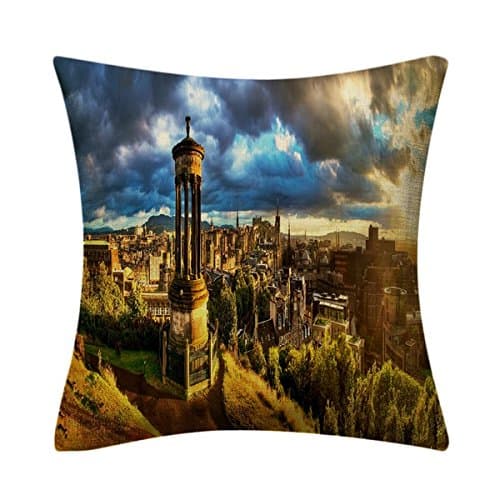 GericPros Decorative Throw Pillow Covers 18 X 18 Inch Cotton Linen Square Pillowcases 1607-as530