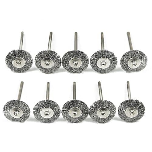 10 Pc 0.79"/20mm Cup Wheel Brush Mini Wire Brush for Dremel Die Grinder Rotary Tools